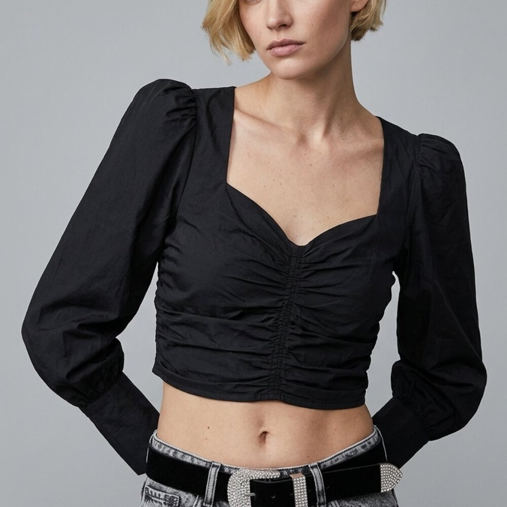 Zara Ruched Crop Top